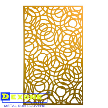 CNC carved decorative perforated metal panels for exterior decoration